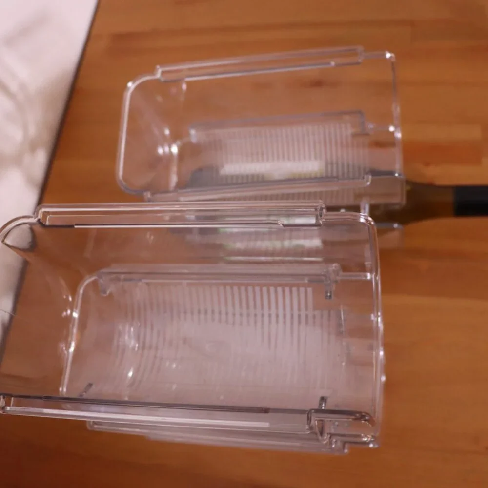 Set of 5 Clear Stackable Wine Bottle Holders